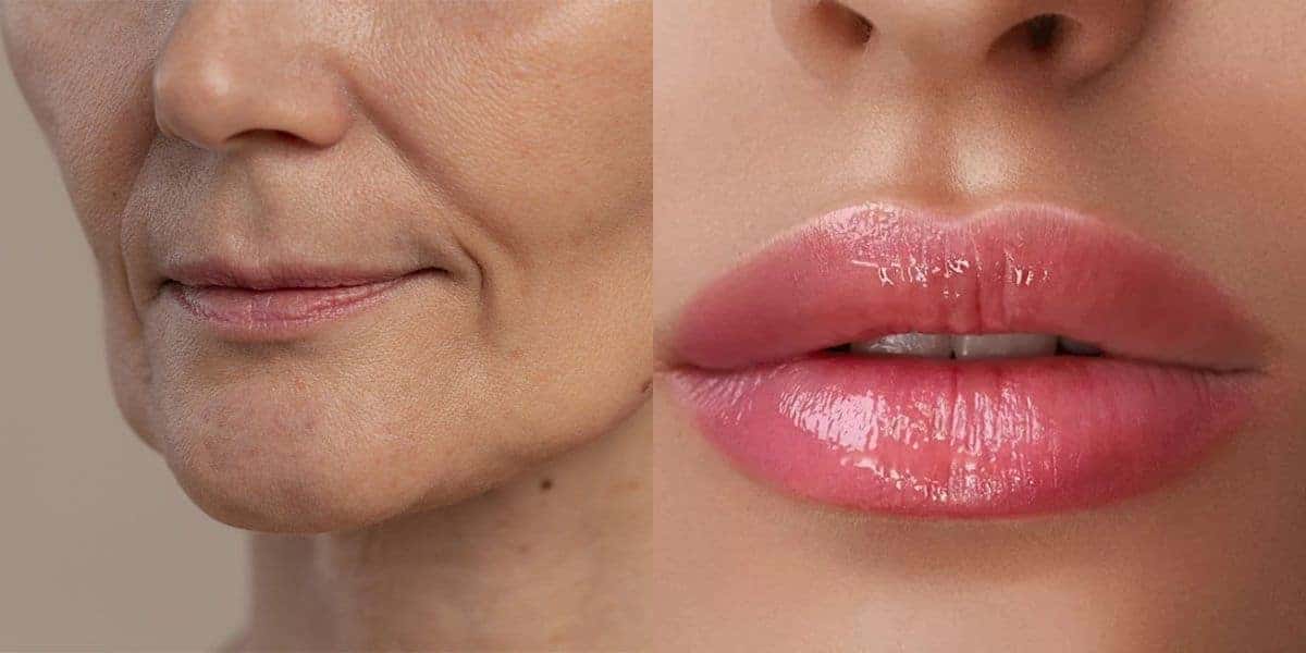 Preenchimento labial e acabar com o bigode chinês (Reprodução: Montagem TV Foco) (Reprodução: Internet)