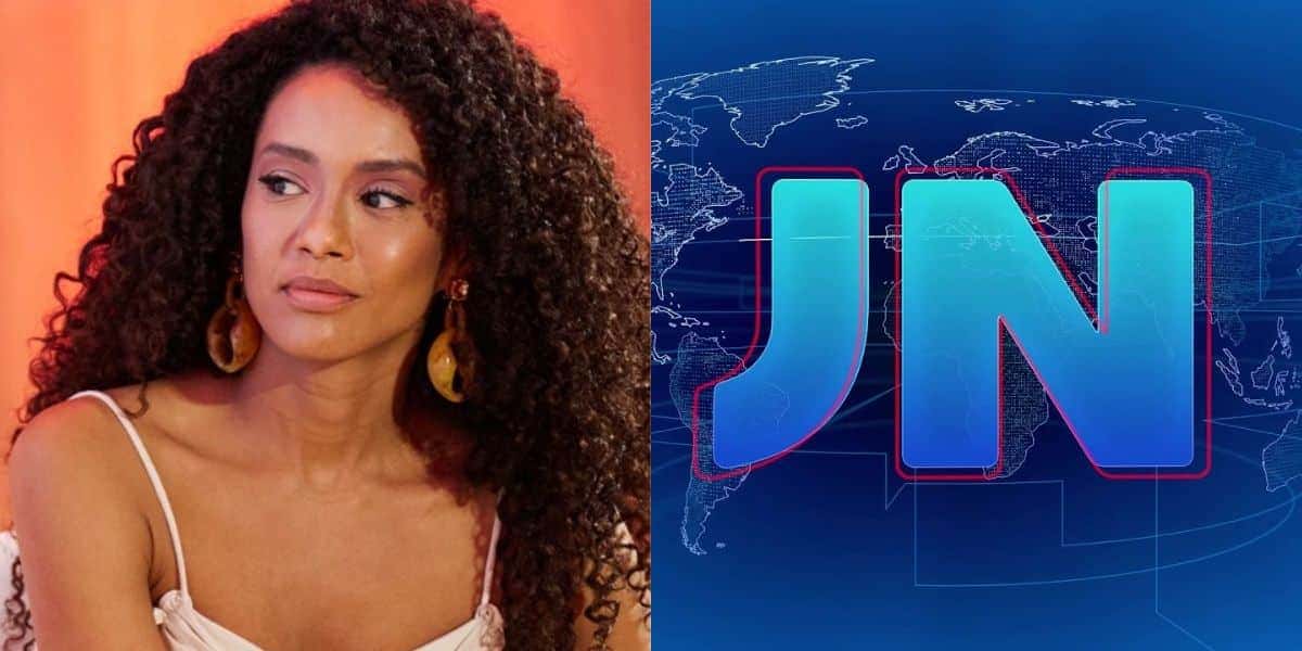 Taís Araújo apareceu no Jornal Nacional (Foto: Reprodução / TV Globo)