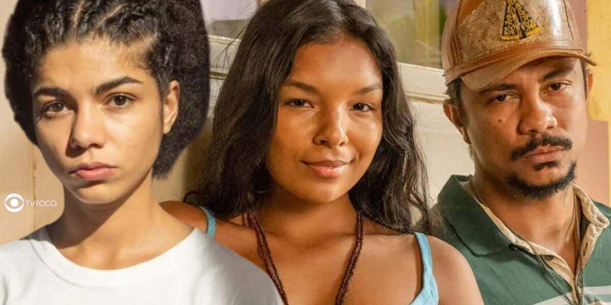 Zinha, Ritinha e Damião em Renascer (Foto: Reprodução / Globo / Montagem TV Foco)