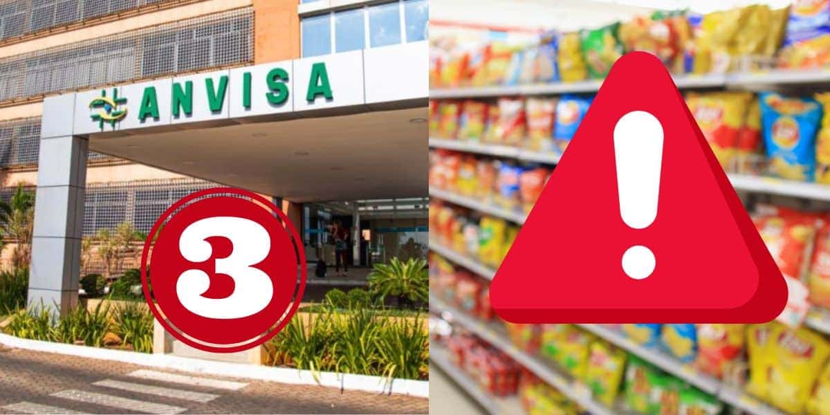 3 salgadinhos barrados pela Anvisa (Foto: Reprodução / Canva)