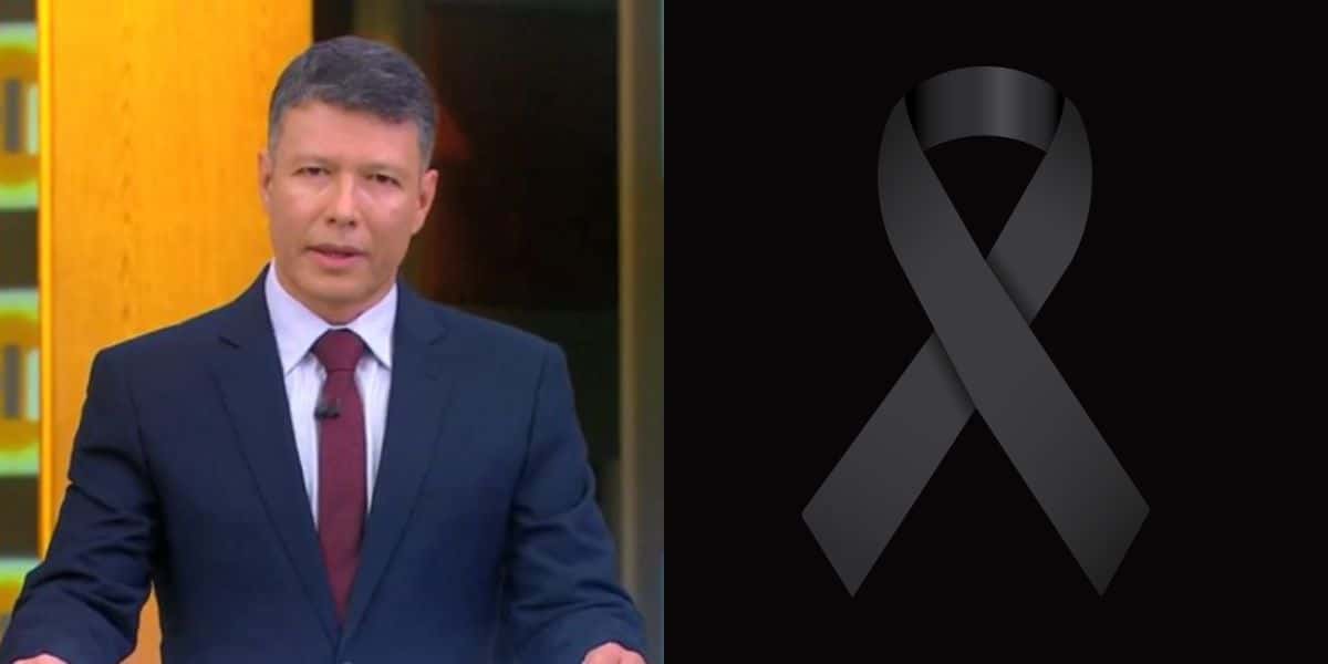 César Menezes e luto (Reprodução - Internet)