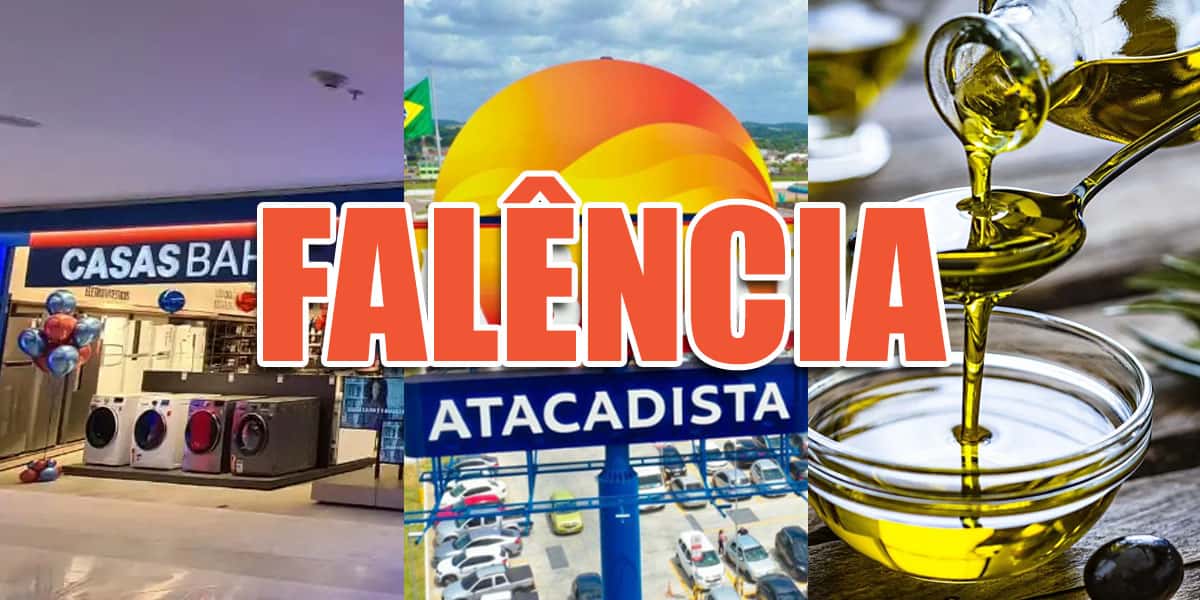Falência de empresas - Casas Bahia, Assaí e Chevrolet (Foto: Reprodução, Montagem - TV Foco)
