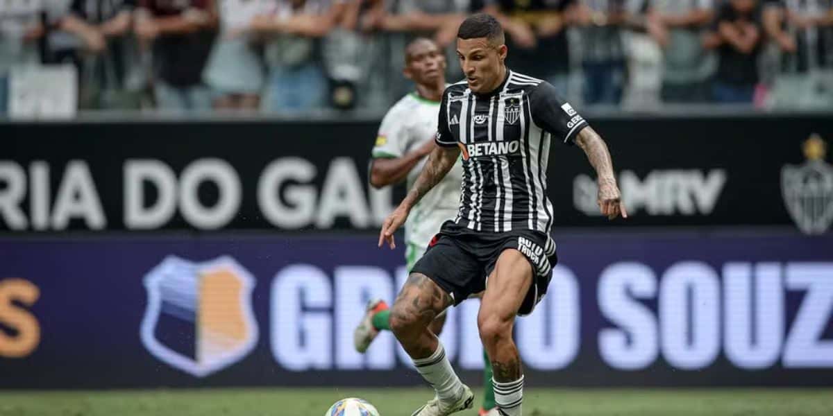 Guilherme Arana é desfalque para Cuca no Atlético-MG (Foto: Pedro Souza / Atlético)
