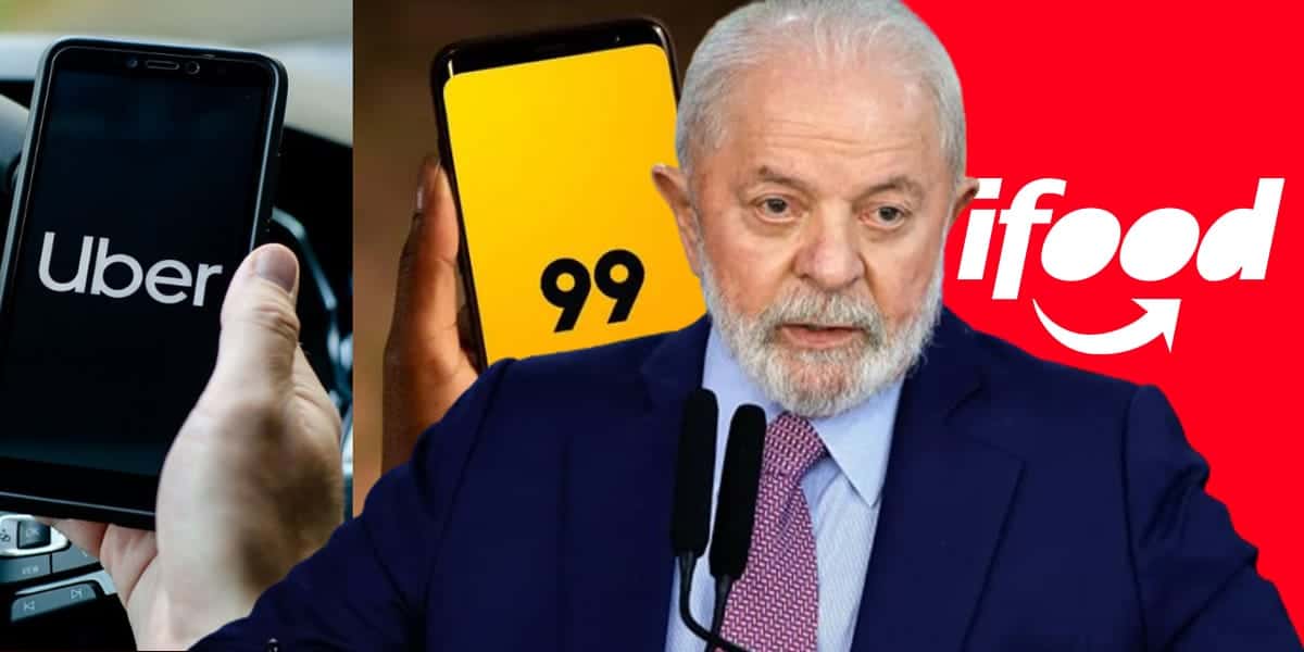 LULA- UBER, 99 e iFood (Foto: Reprodução - Montagem - TV Foco)