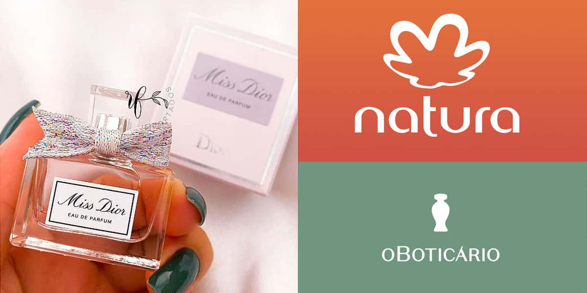 Perfumes Dior - Natura e Boticário (Foto: Reprodução, Montagem - TV Foco)