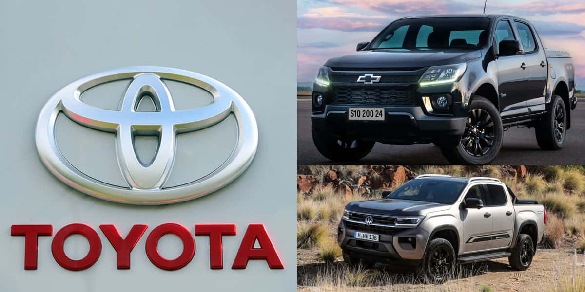 Toyota - S10 e Amarok (Foto: Reprodução - Montagem, TV Foco)