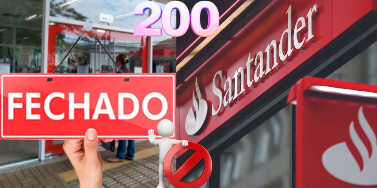 Agência fechada e fachada do Santander (Foto: Reprodução / Pronatec)
