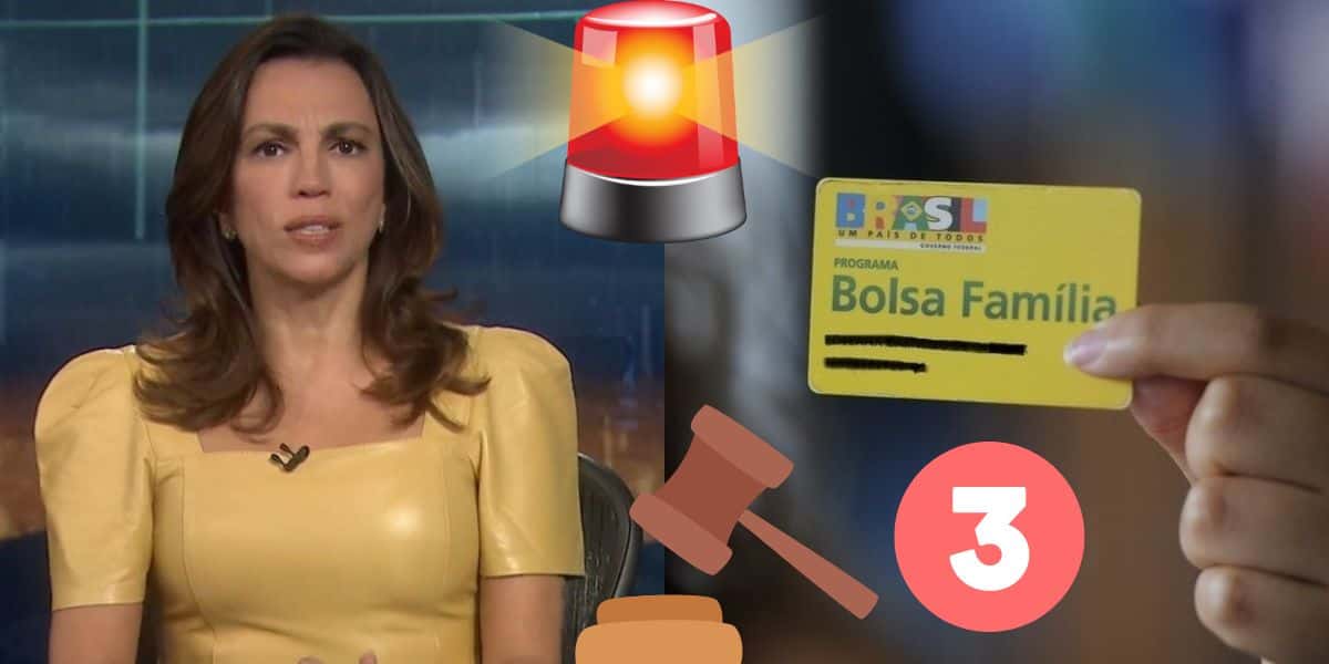 Ana Paula Araújo e Bolsa Família (Foto: Reprodução / Globo / Gov)