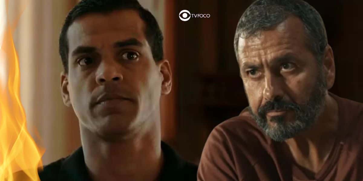 José Bento (Marcelo Mello Jr) e José Inocêncio (Marcos Palmeira) em Renascer (Foto: Reprodução / Globo / Montagem TV Foco)