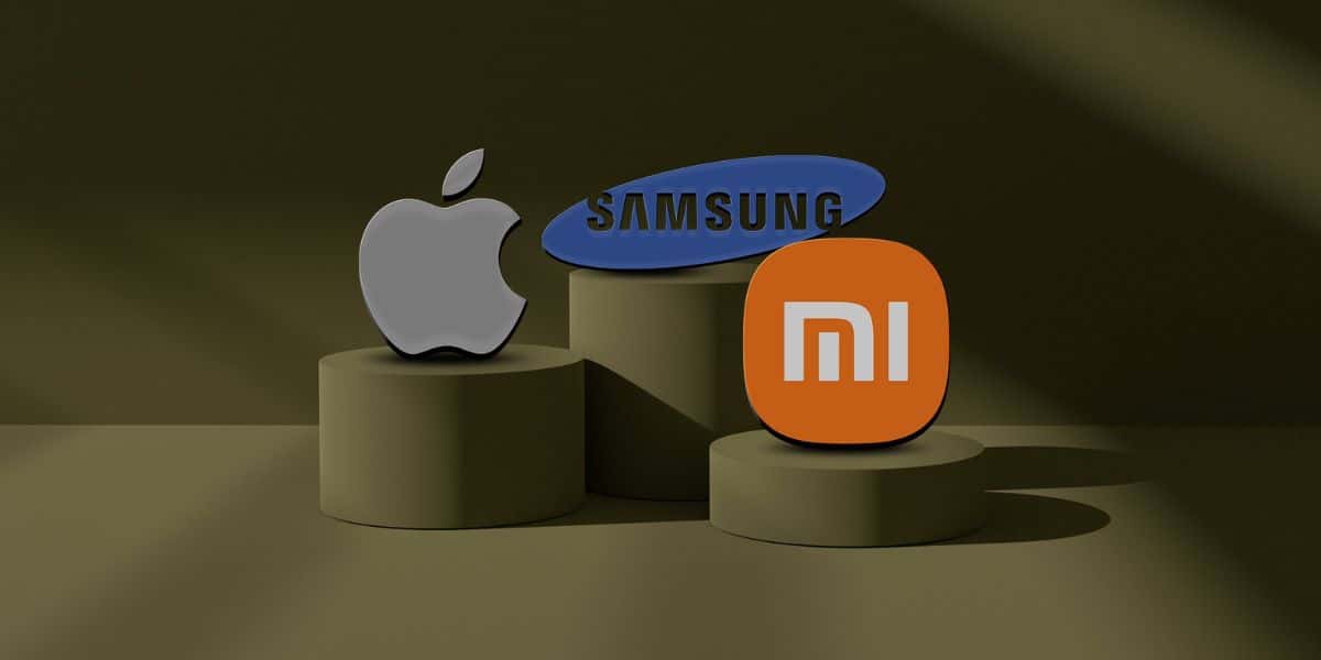 Apple, Samsung e Xiaomi (Foto: Divulgação)