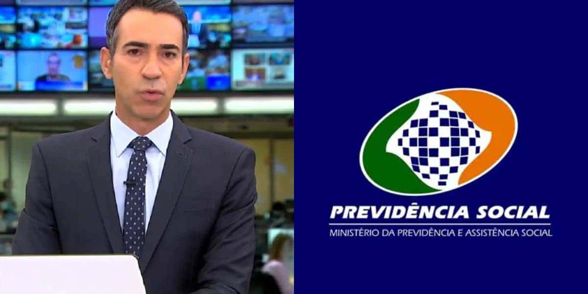 César Tralli deu notícia que envolve o INSS (Foto: Reprodução / TV Globo)