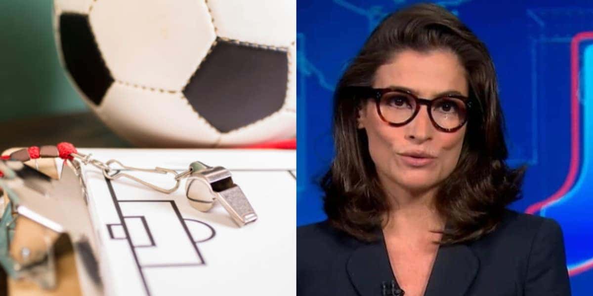 A saída relâmpago de técnico gigante da série A anunciada ao vivo por Renata no JN - (Foto: Reprodução / Internet)