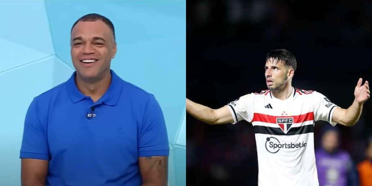 Denílson sobre novo substituto de Calleri no São Paulo (Reprodução: Montagem TV Foco)