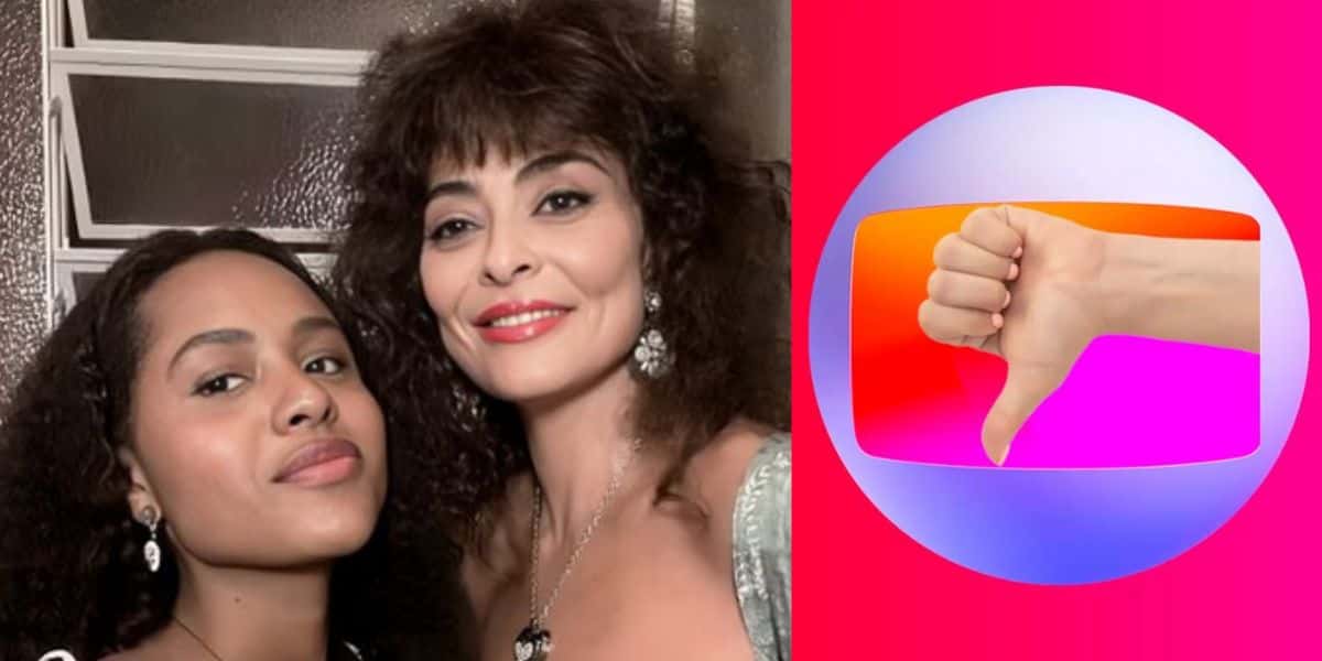 Duda Santos e Juliana Paes, Santinha e Jacutinga respectivamente no remake de Renascer (Foto: Reprodução / Globo / Montagem TV Foco)