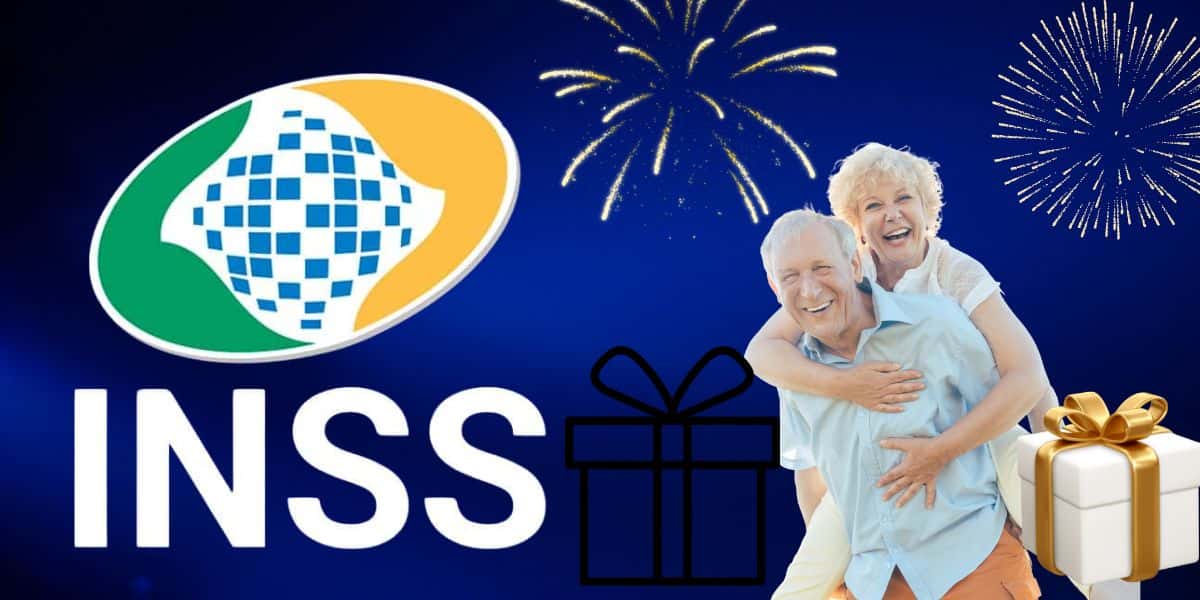 Aposentados do INSS em festa com 2 presentões (Reprodução: Montagem TV Foco)