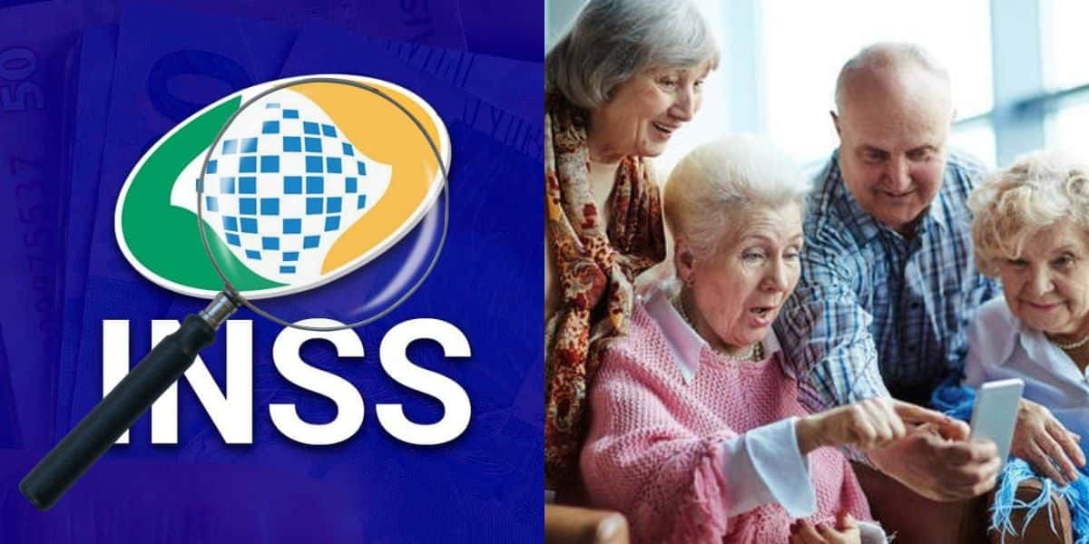 Aposentados em festa com revisão do INSS armada (Reprodução: Montagem TV Foco)