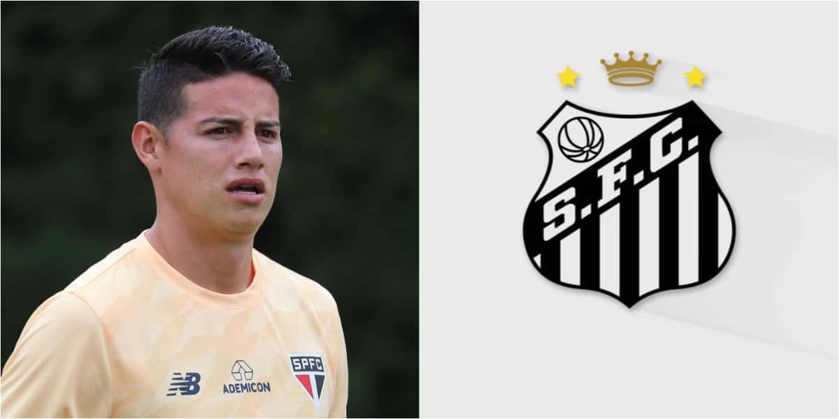 Contratação relâmpago de James Rodriguez no Santos paralisa o Brasil - (Foto: Reprodução / Internet)