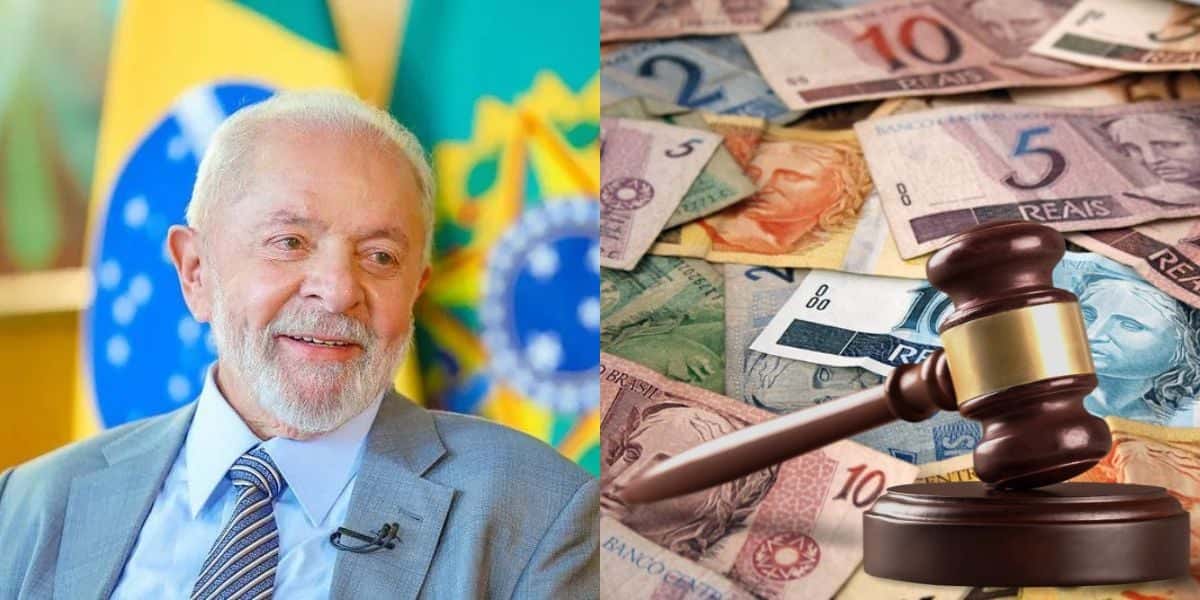 Lula com nova lei de pagamento aos idosos (Reprodução: Montagem TV Foco)