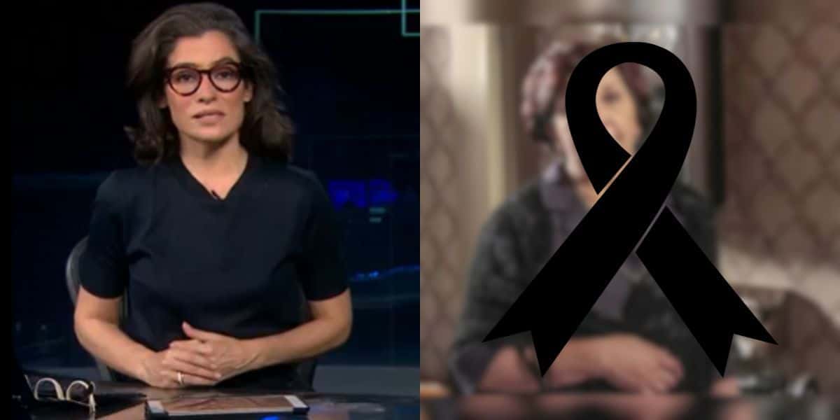 Renata Vasconcellos confirmou a morte de estrela da Globo (Reprodução: Montagem TV Foco)