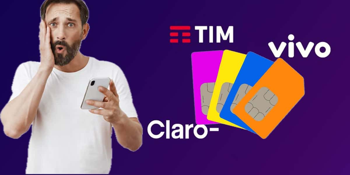 Chip - Tim, Vivo e Claro (Foto: Reprodução, Montagem - TV Foco)