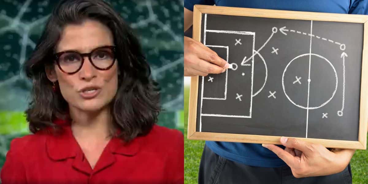 Renata Vasconcellos paralisa o JN às pressas com demissão de treinador - Montagem Tv Foco