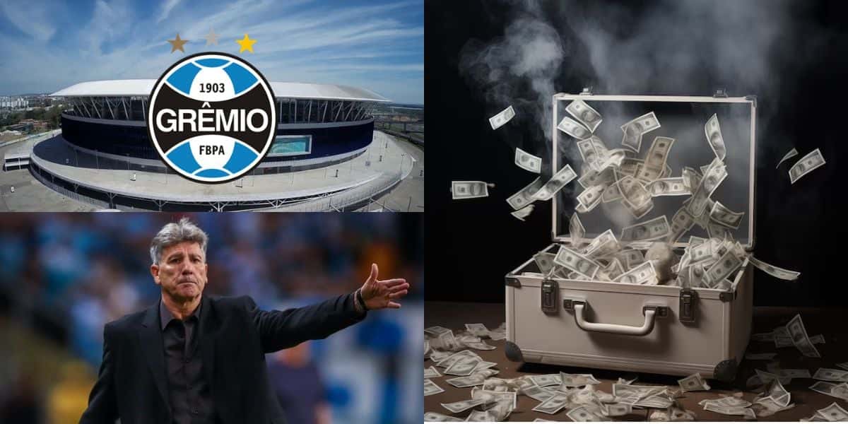 Renato Gaúcho pede, e Grêmio estoura os cofres com três grandes contratações - Montagem Tv Foco