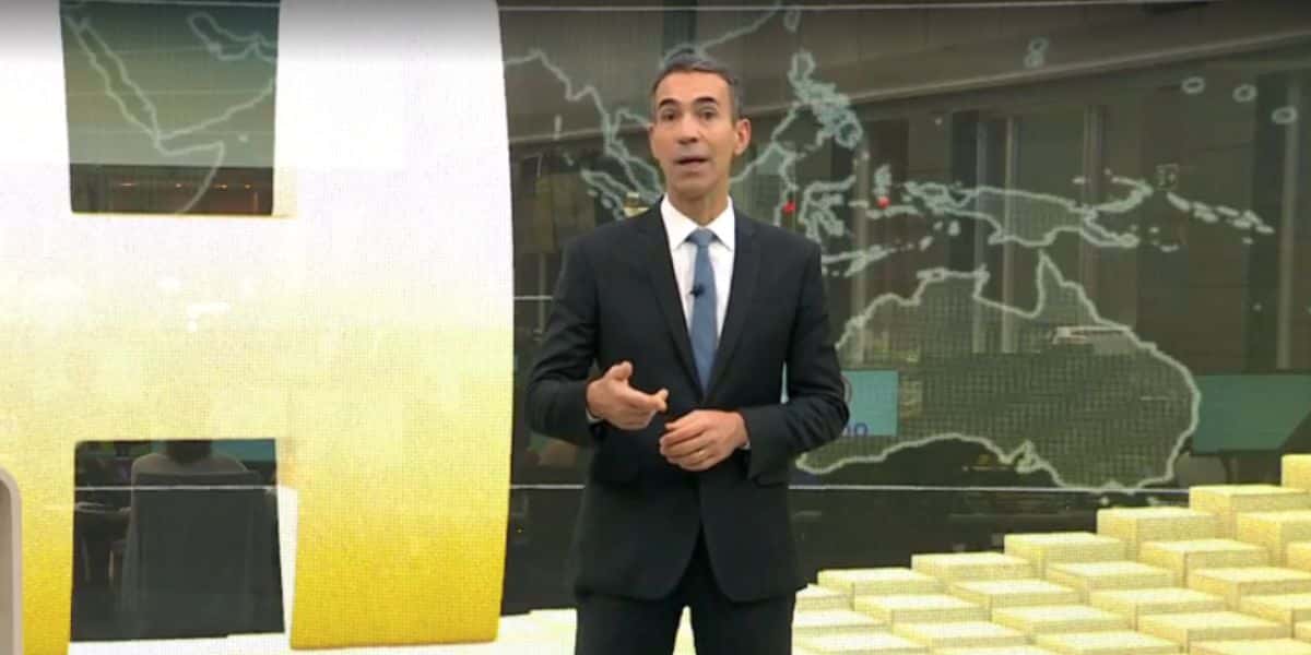César Tralli no Jornal Hoje (Foto: Reprodução / Globo)