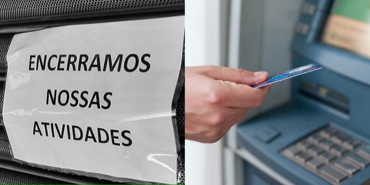 O fechamento de agência de banco (Foto: Reprodução/ Internet)