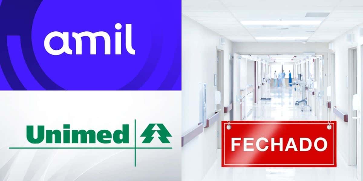 Hospital de SP fecha e clientes de Amil e Unimed vivem terror (Reprodução: Montagem TV Foco)