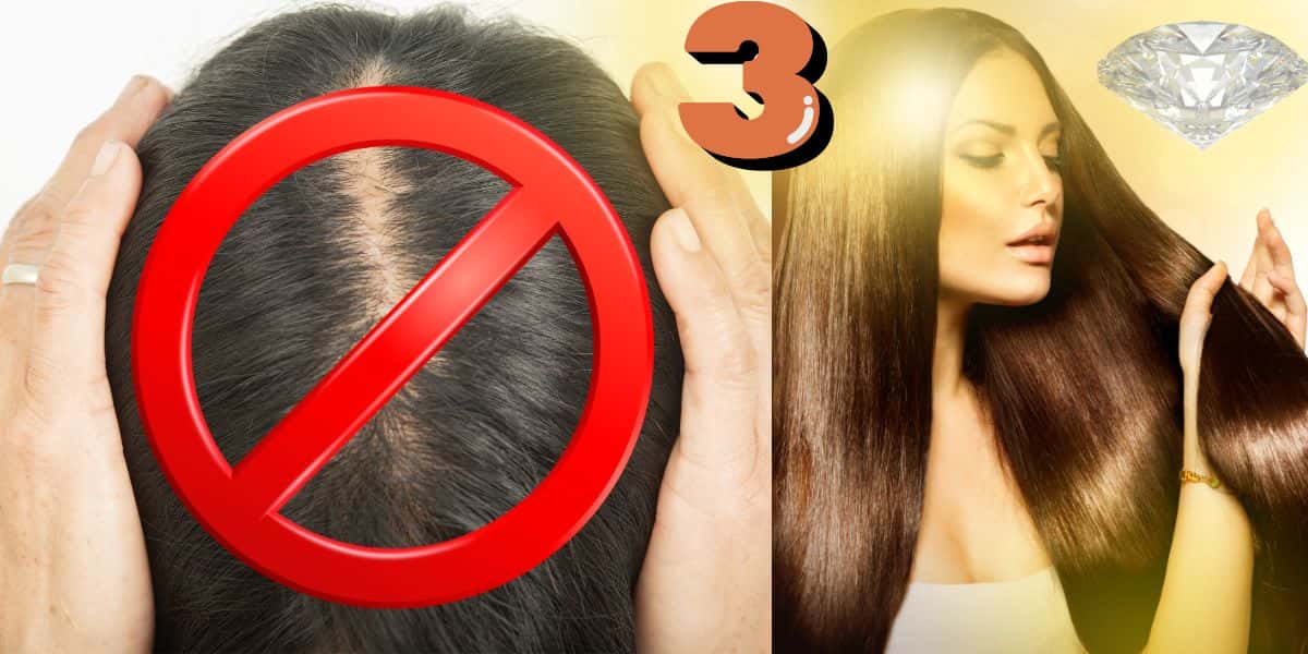 Cabelo ralo e mulher com fios brilhosos (Foto: Reprodução / Canva)