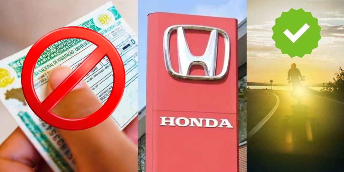 CNH, Fachada da Honda e moto (Foto: Reprodução / Canva / Montagem TV Foco)