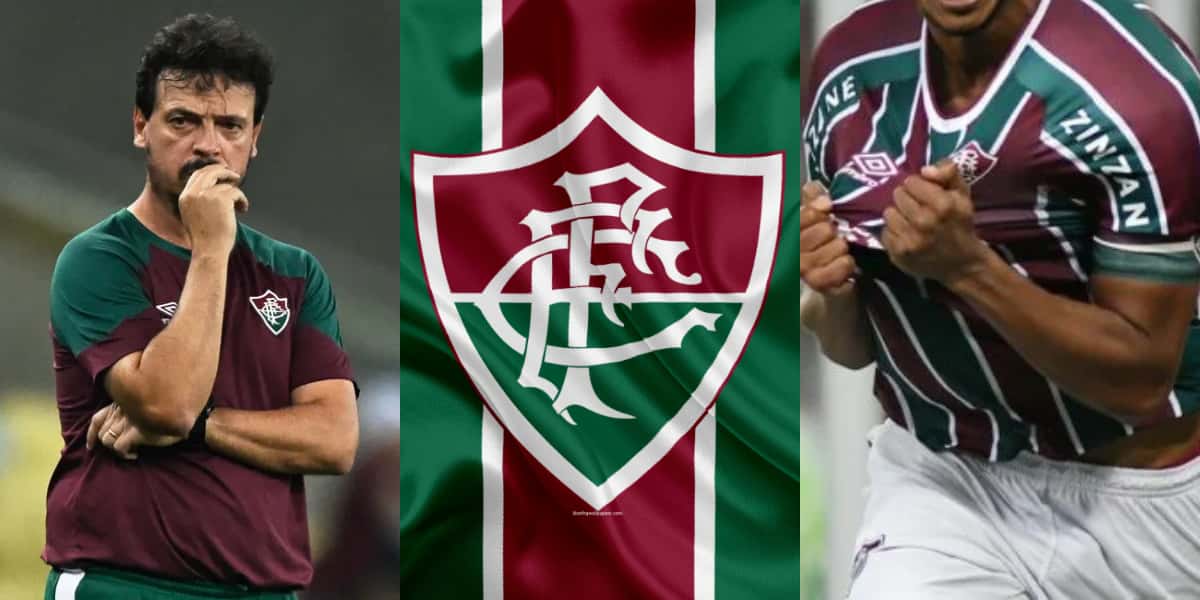 Fernando Diniz, Fluminense e craque de saída (Foto: Montagem TV Foco)