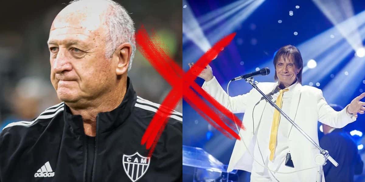 Felipão é dono de 2 empresas e uma delas é rival de Roberto Carlos (Reprodução: Montagem TV Foco)