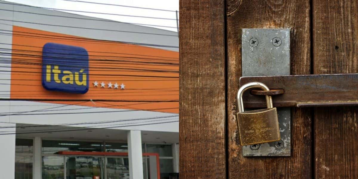 2 agências do Itaú fecharam e clientes ficaram chocados (Reprodução: Montagem TV Foco)