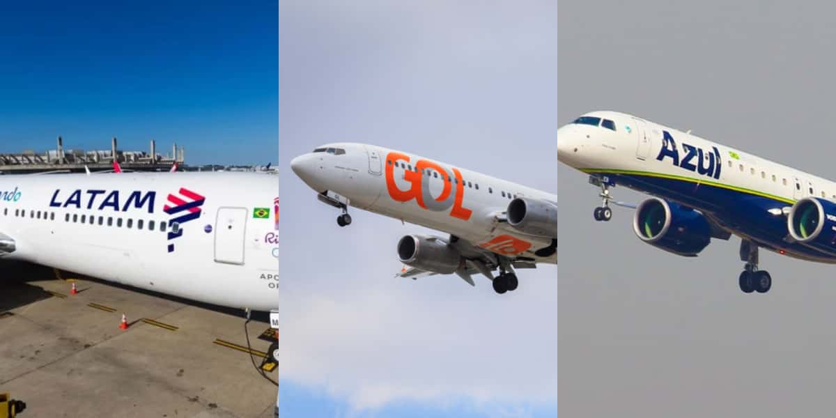 Latam, Gol e Azul são as companhias áreas que operam no Brasil (Foto: Divulgação)