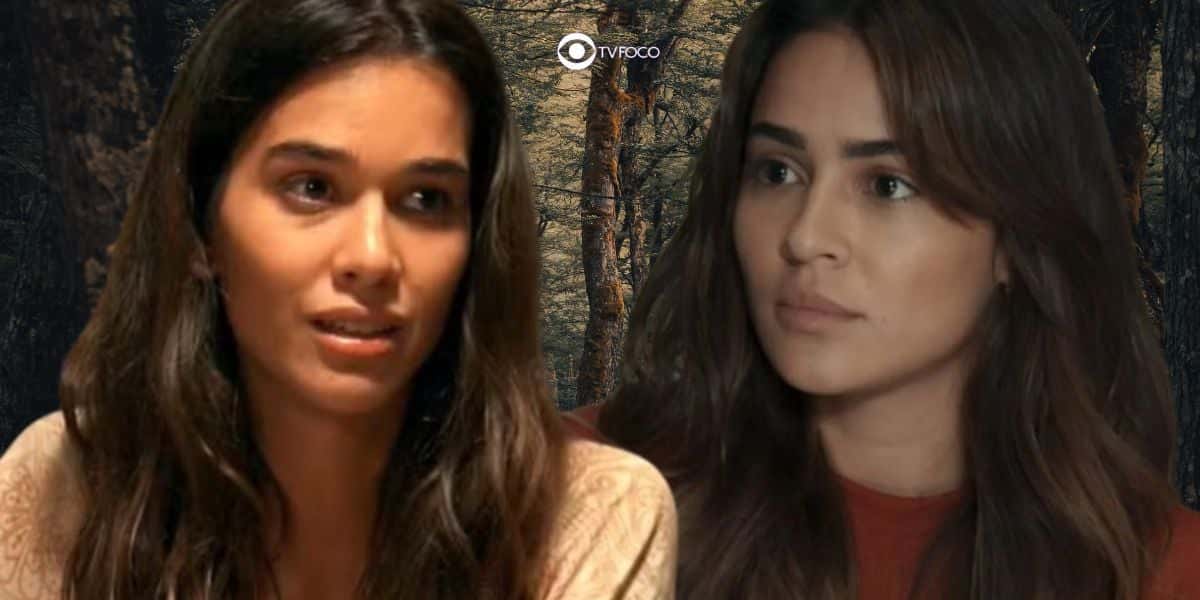 Mariana e Sandra em Renascer (Foto: Reprodução / Globo / Montagem TV Foco)