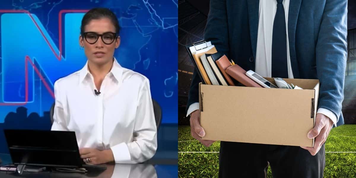 Renata Vasconcellos confirmou demissão de treinador de time de SP (Reprodução: Montagem TV Foco)