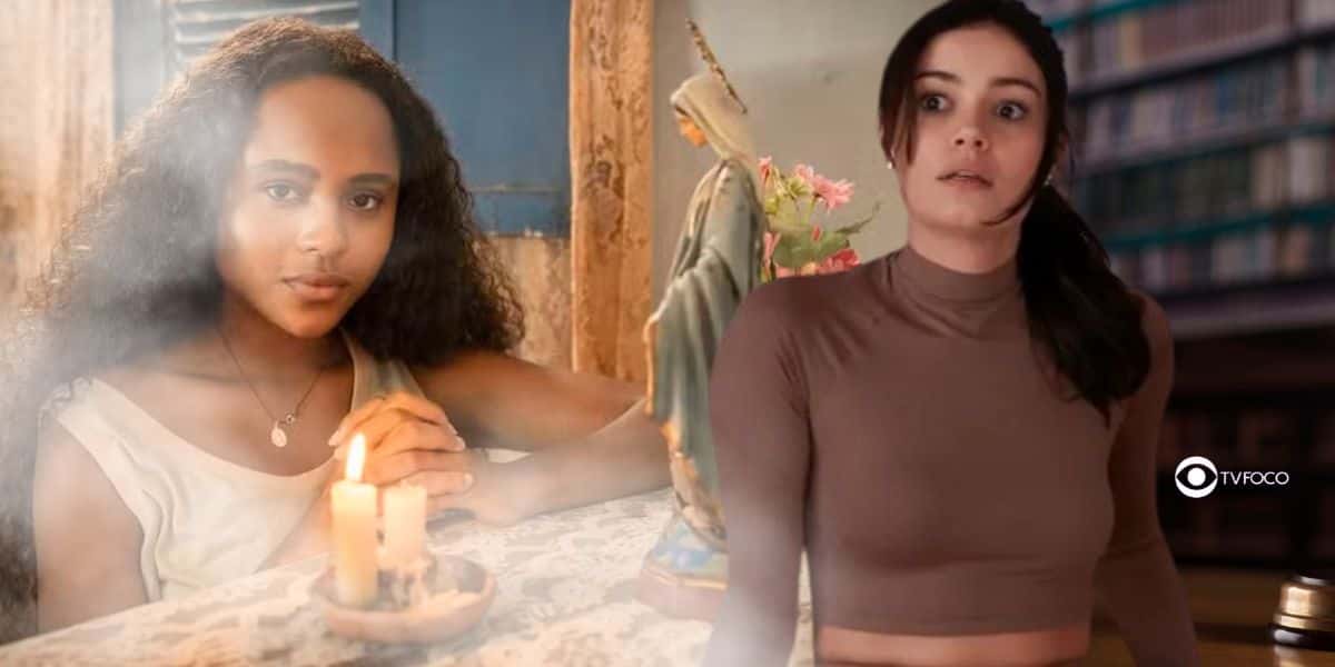 Santinha e Eliana em Renascer (Foto: Reprodução / Globo / Montagem TV Foco)