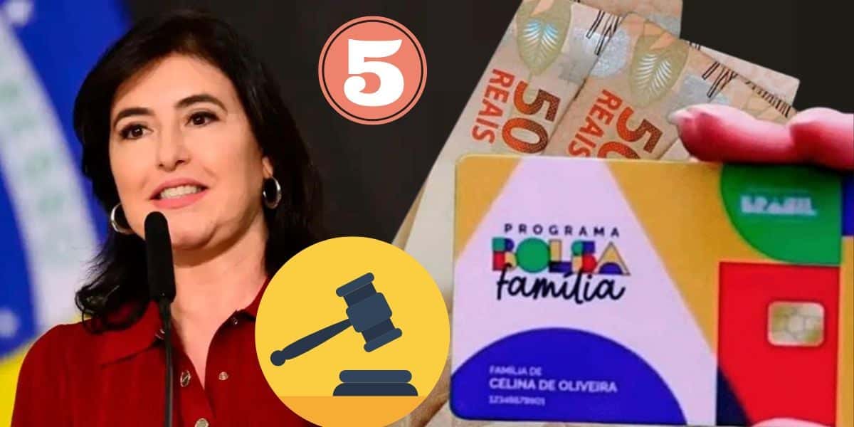 Simone Tebet e nova lei do Bolsa Família (Foto: Reprodução / Gov / Canva / Montagem Tv Foco)