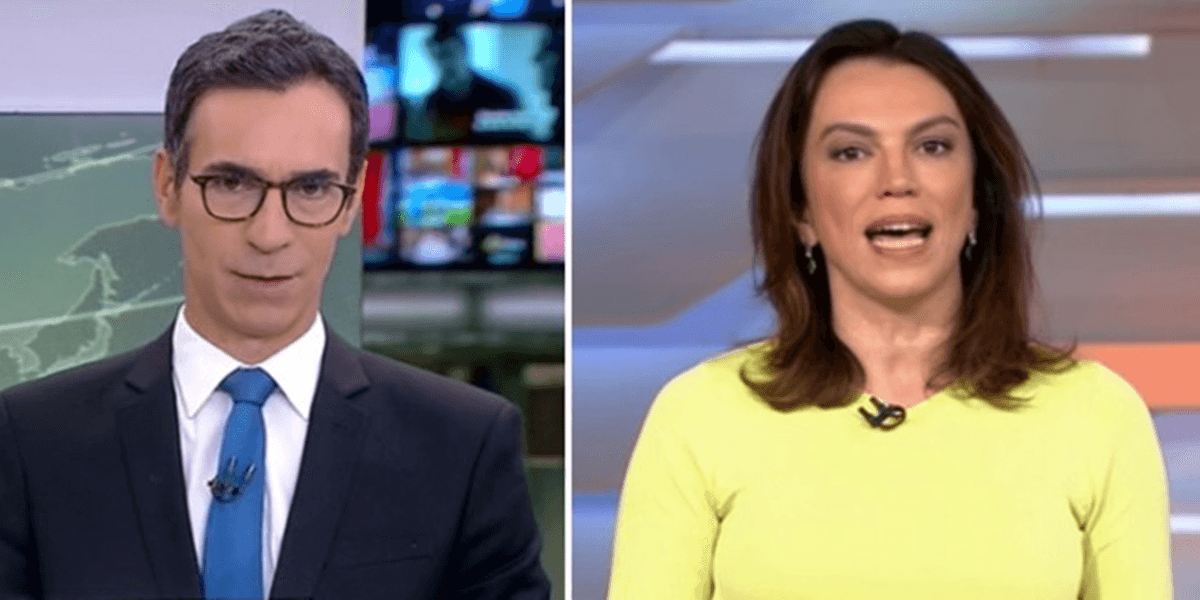 Tralli e Ana Paula Araújo confirmaram na Globo falência de 2 gigantes (Foto: Reprodução Internet)