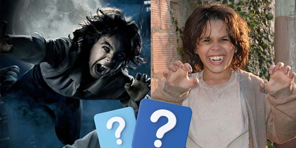 Vavá, o menino lobo de 'Os Mutantes' (Foto: Reprodução / Record / Montagem TV Foco)