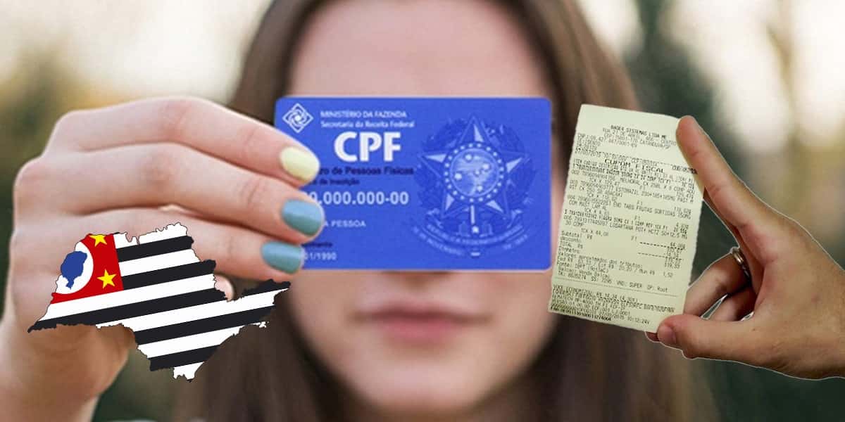 CPF na nota - São Paulo (Foto: Reprodução, Montagem - TV Foco)