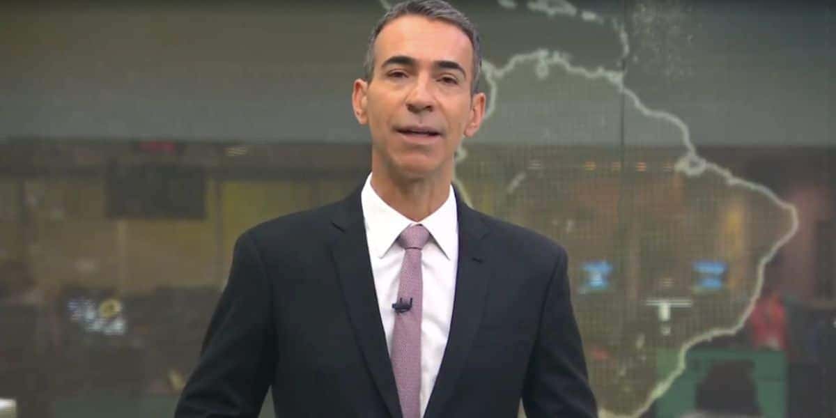 César Tralli no Jornal Hoje (Foto: Reprodução / Globo)