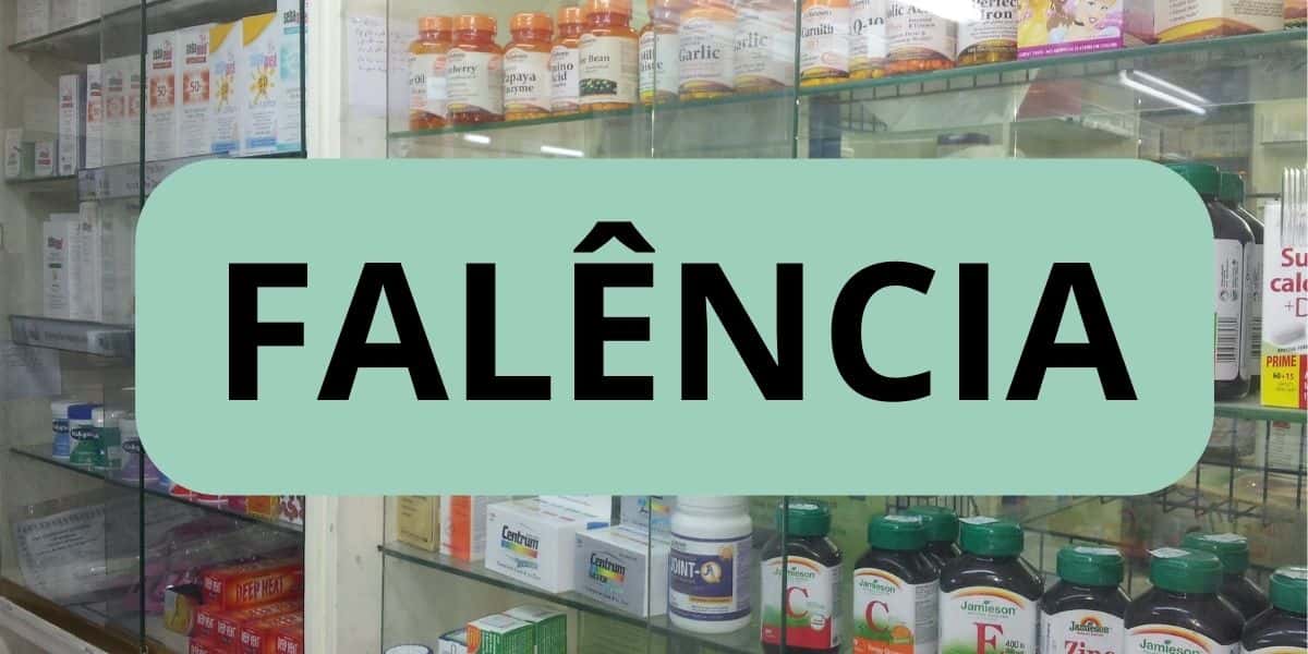 Falência de farmácia - Foto: Canva