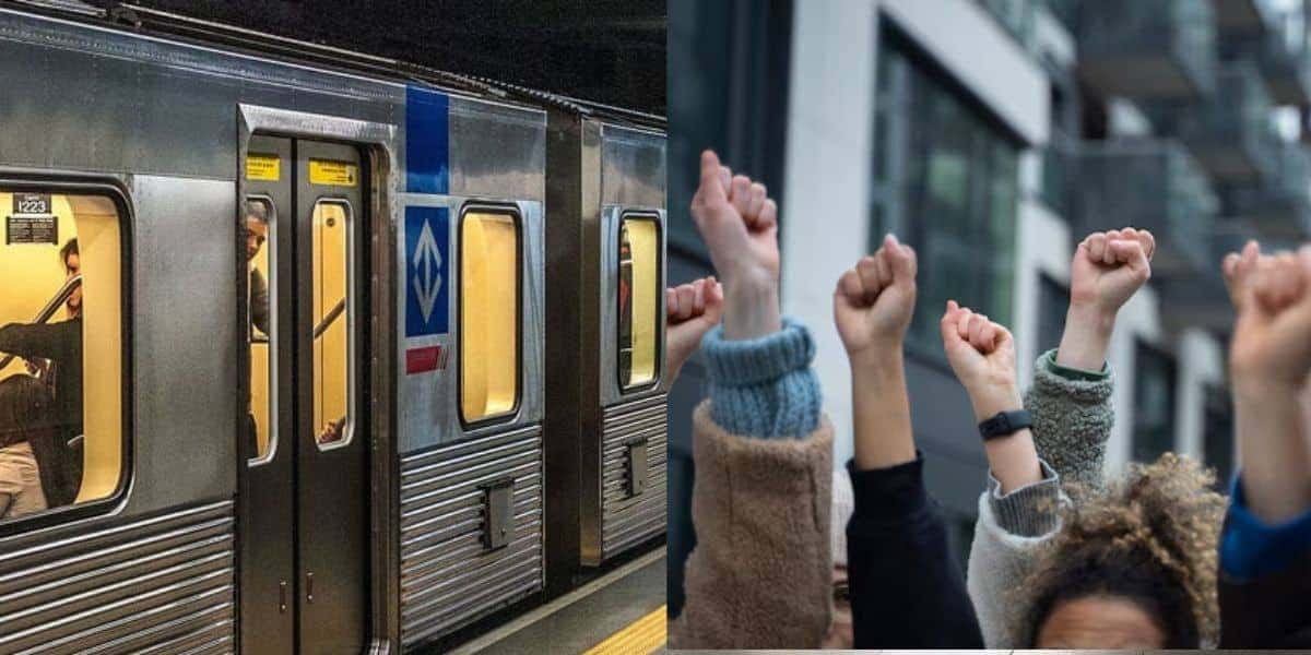 Metrô e pessoas em greve (Fotos: Reproduções / Internet / Freepik)