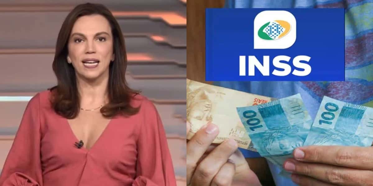 Ana Paula Araújo expôs pacotes de presentes do INSS (Foto: Divulgação)