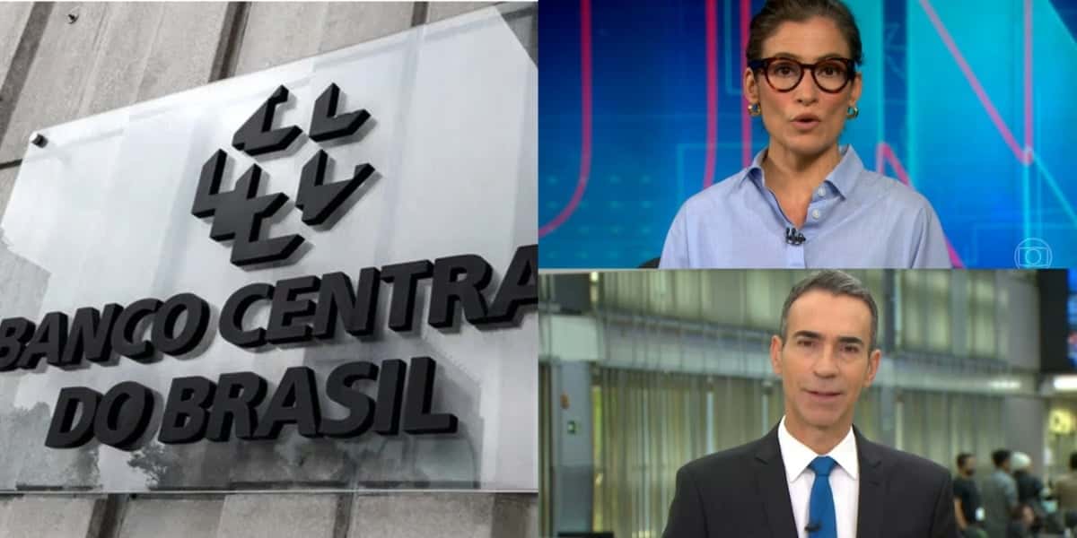 César Tralli e Renata Vasconcellos trouxe confirmação sobre o Banco Central (Foto: Reprodução/ Internet)