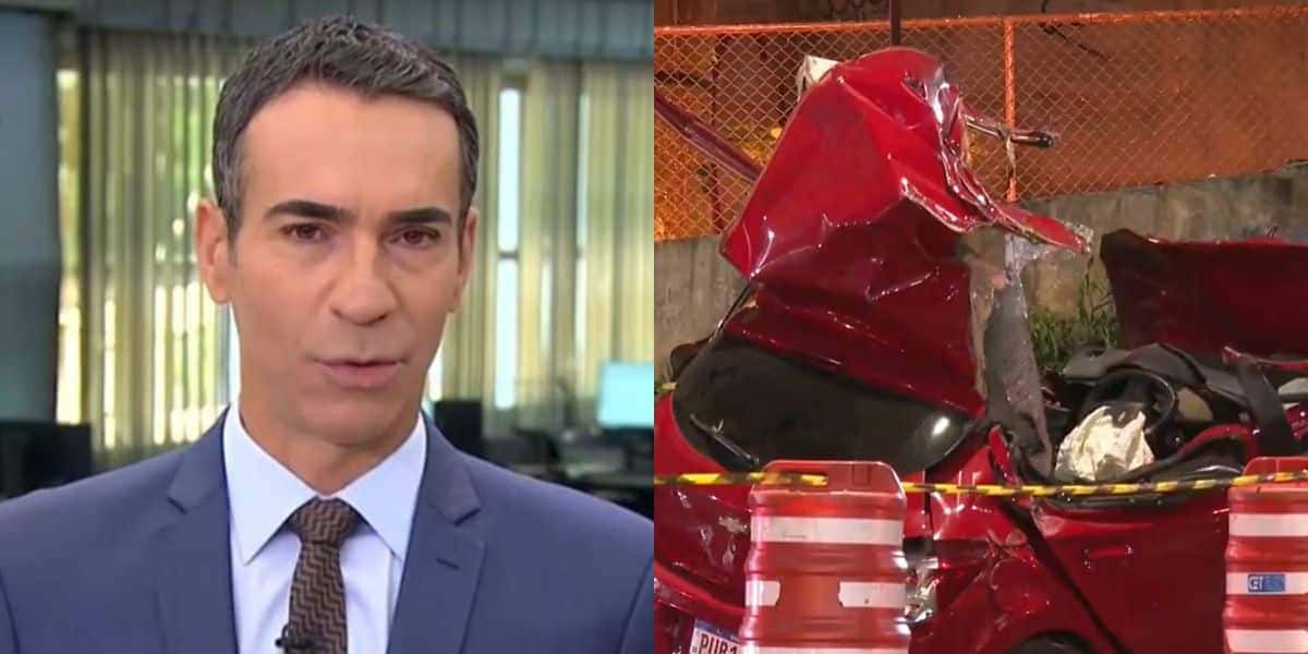 César Tralli exibiu imagens no Jornal Hoje (Foto: Reprodução / TV Globo)