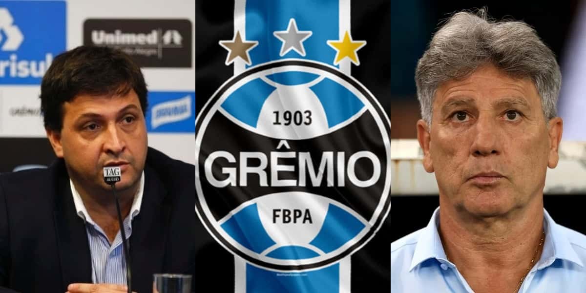 Alberto Guerra, Renato Gaúcho e Grêmio (Foto: Divulgação)