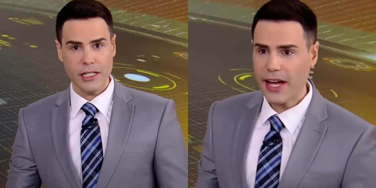 Luiz Bacci ao vivo no Cidade Alerta (Foto: Reprodução / Record)